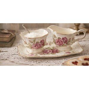 3 PIECE VINTAGE JAMES KENT LTD - LONGTON - MADE IN ENGLAND - CREAMER AND SUGAR